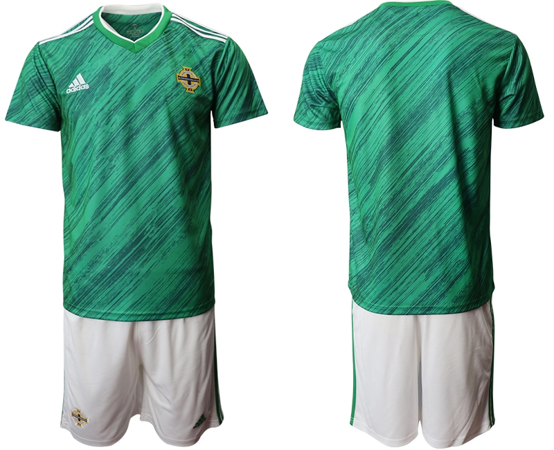 Men 2021 European Cup Northern Ireland green home Soccer Jersey->customized soccer jersey->Custom Jersey